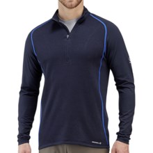55%OFF メンズフリースシャツ メレルアルピノシャツ - ウールブレンド、（男性用）ネック、長袖ジップ Merrell Alpino Shirt - Wool Blend Zip Neck Long Sleeve (For Men)画像